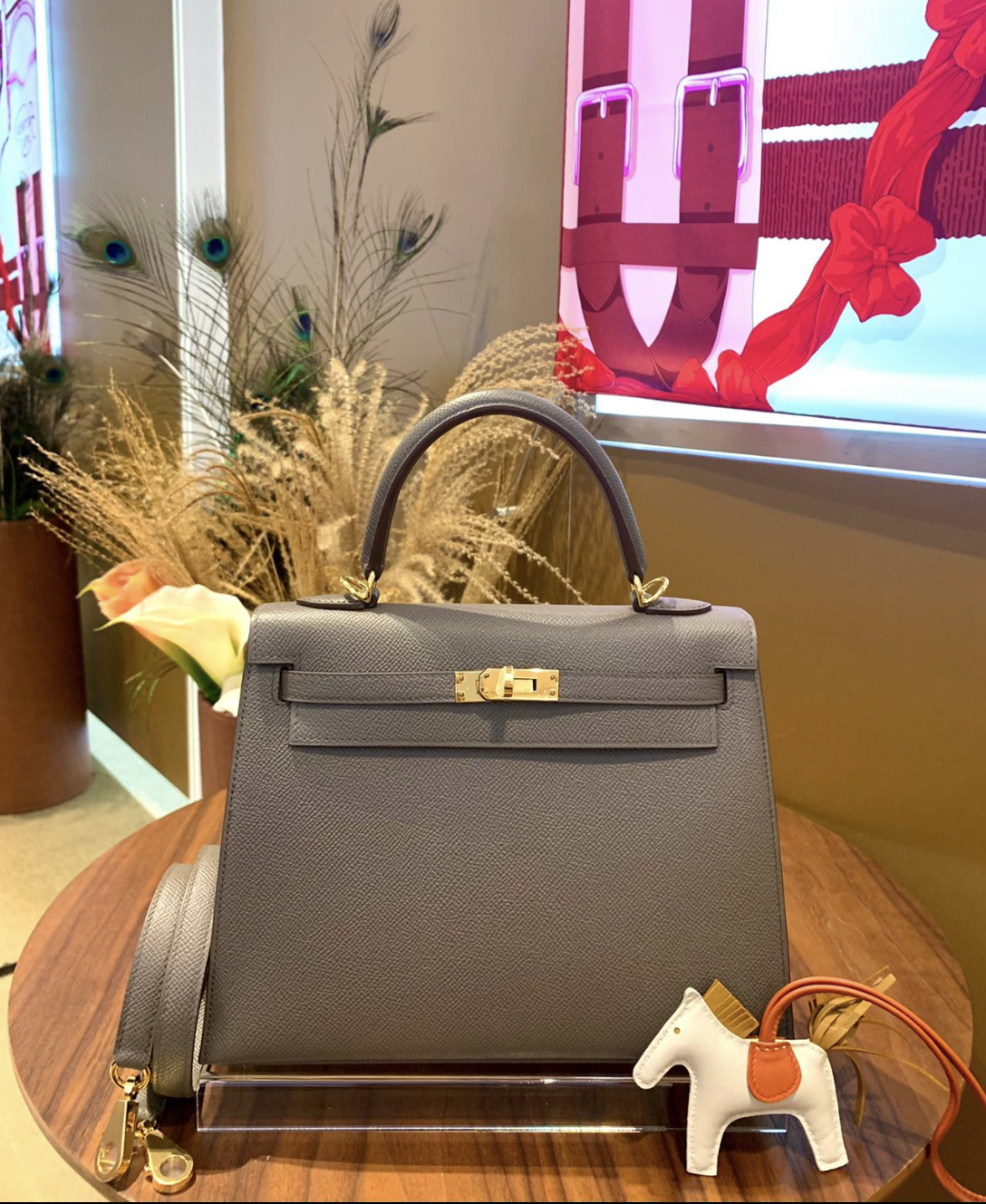 Hermes Kelly 25 8F Etain Epsom GHW, 名牌, 手袋及銀包- Carousell