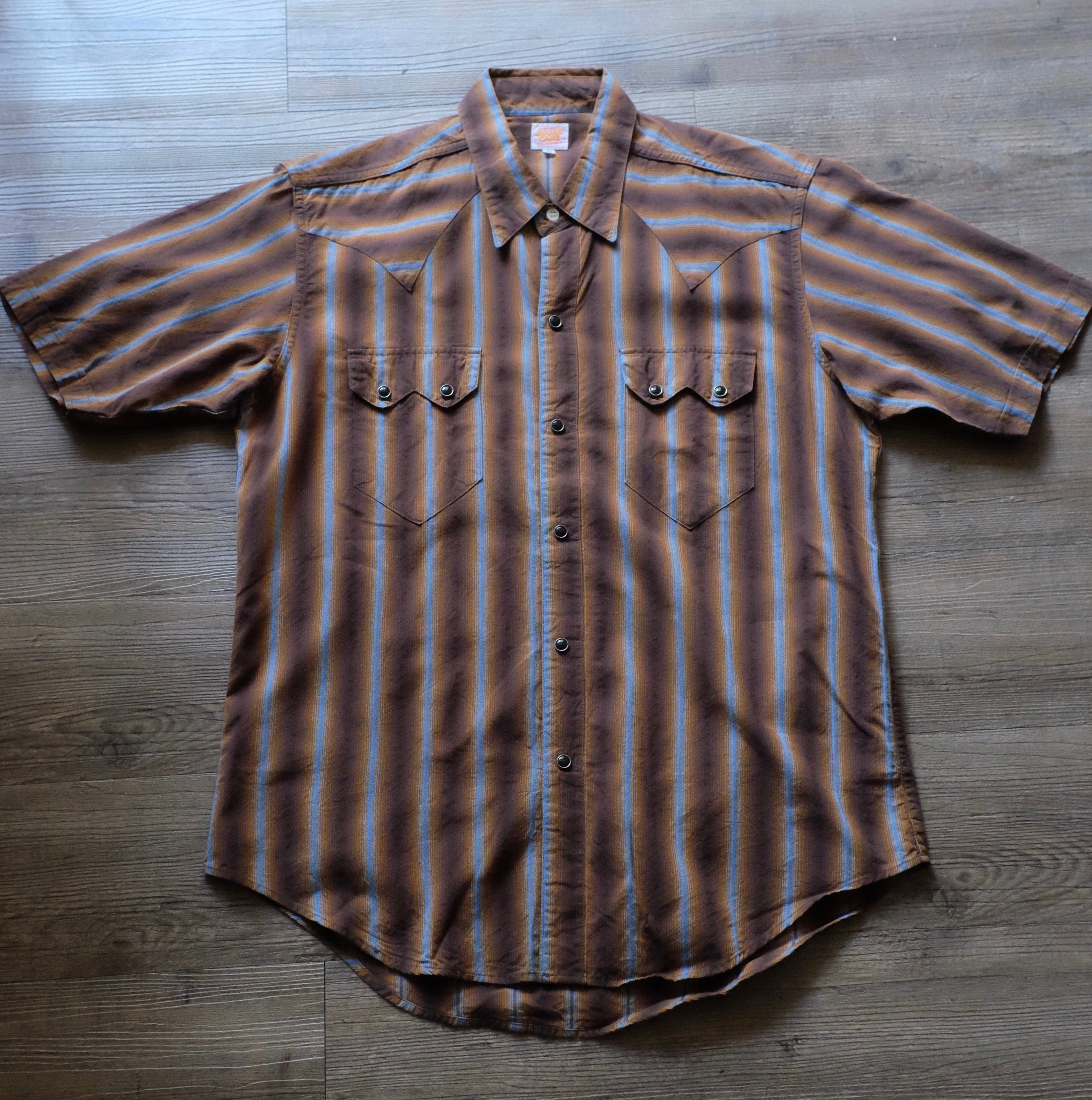 SUGAR CANE SUMMER Western Shirt / Light Brown