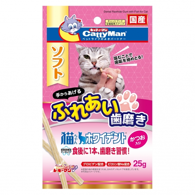 CattyMan 貓用軟潔齒棒．鰹魚25g
