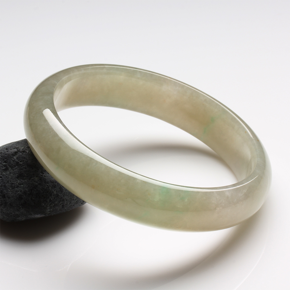 【雅紅珠寶】天然冰種黃翡翠玉鐲-#19.5-金玉良緣-B0136