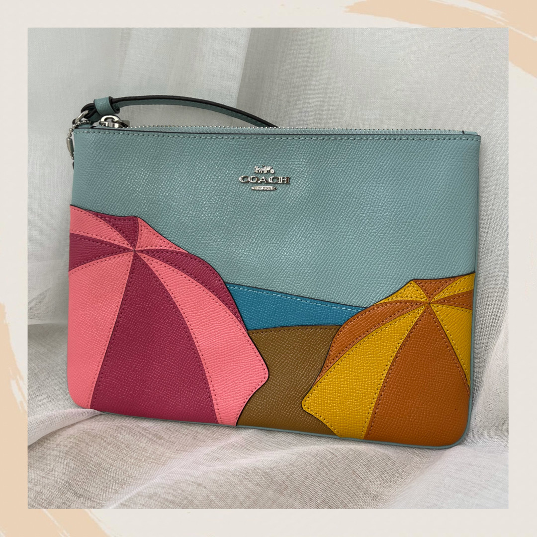 【名牌代購】COACH GALLERY POUCH WITH UMBRELLA MOTIF #2367/SVMVX
