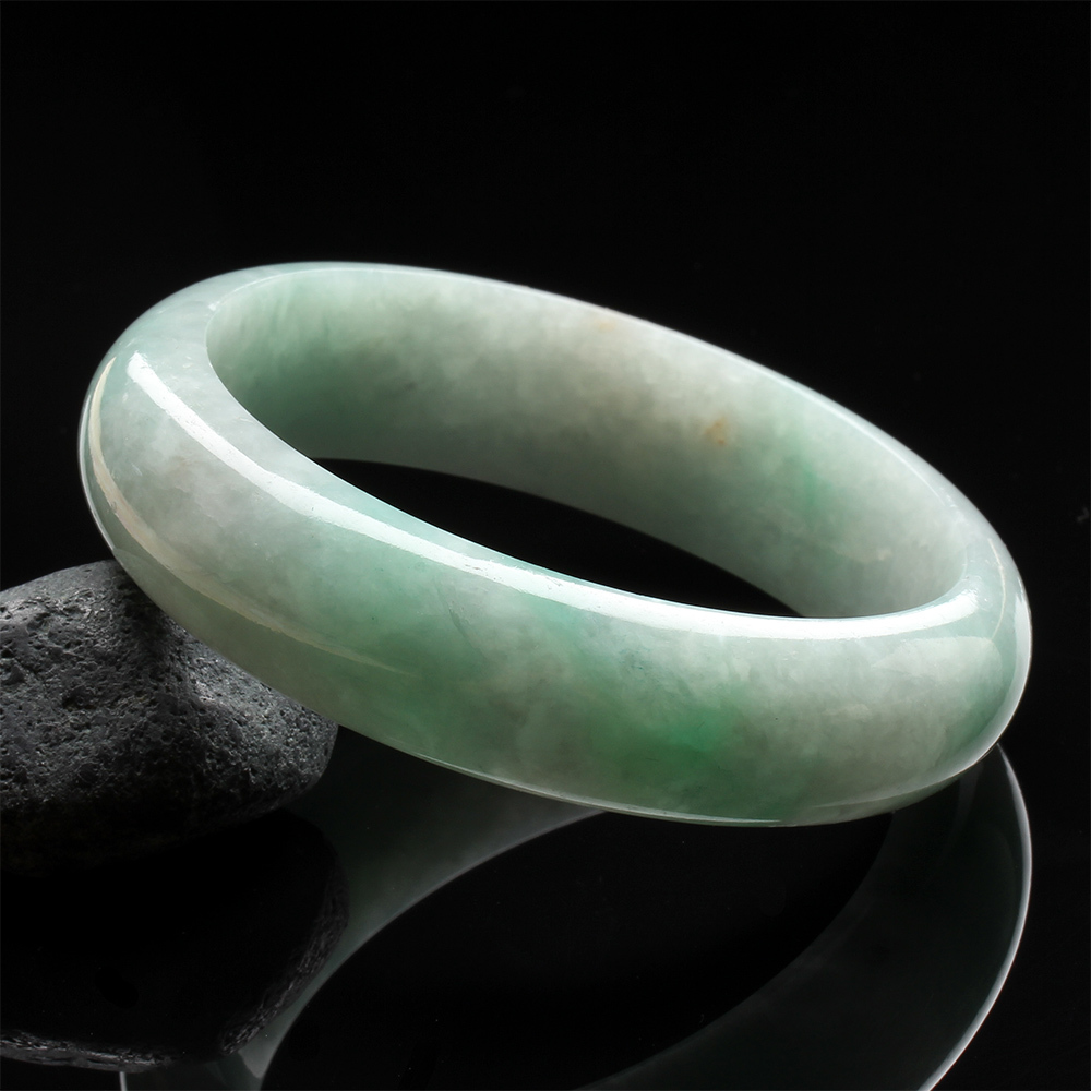 【雅紅珠寶】天然全滿綠翡翠玉鐲-寬版-#19.5-綠野仙踪-B0110