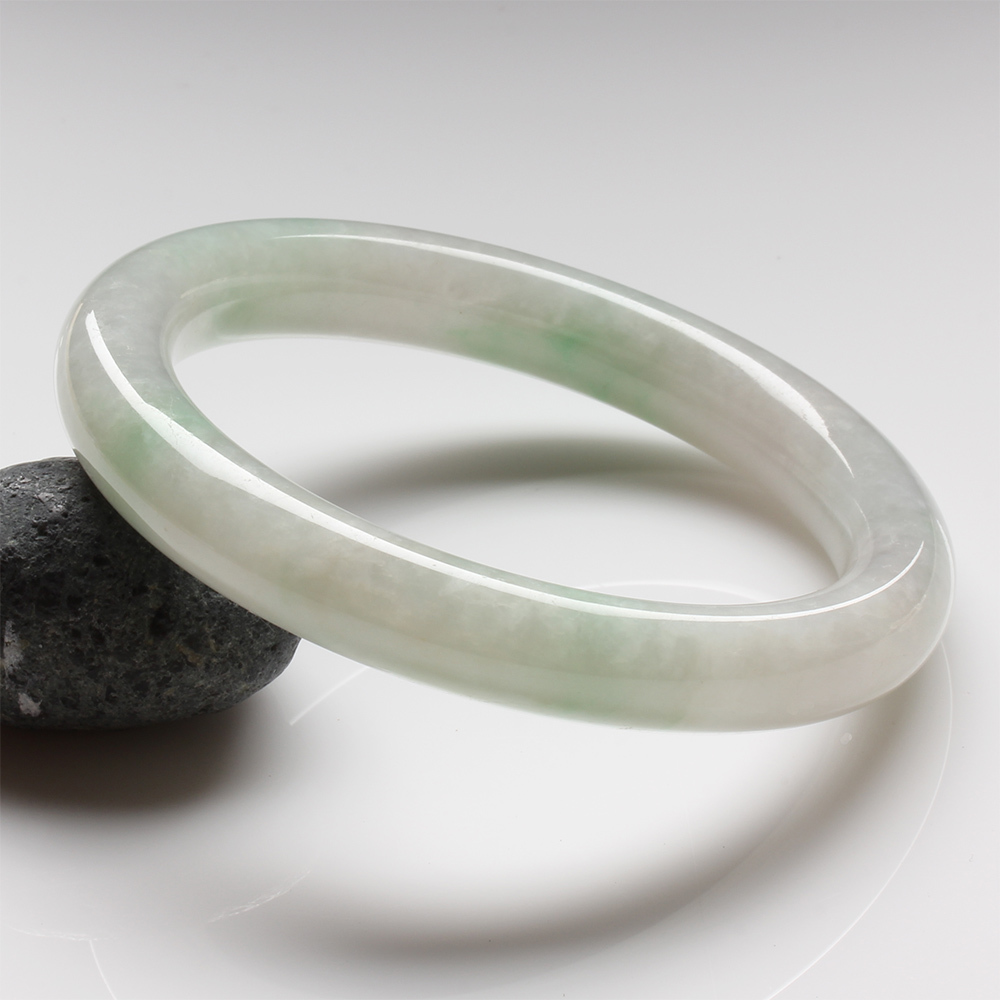 【雅紅珠寶】天然冰糯種春帶彩翡翠手鐲-#18-垂柳依依-B0043