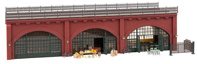 Faller 120571 HO scale, Arcades with shops and interior equipment