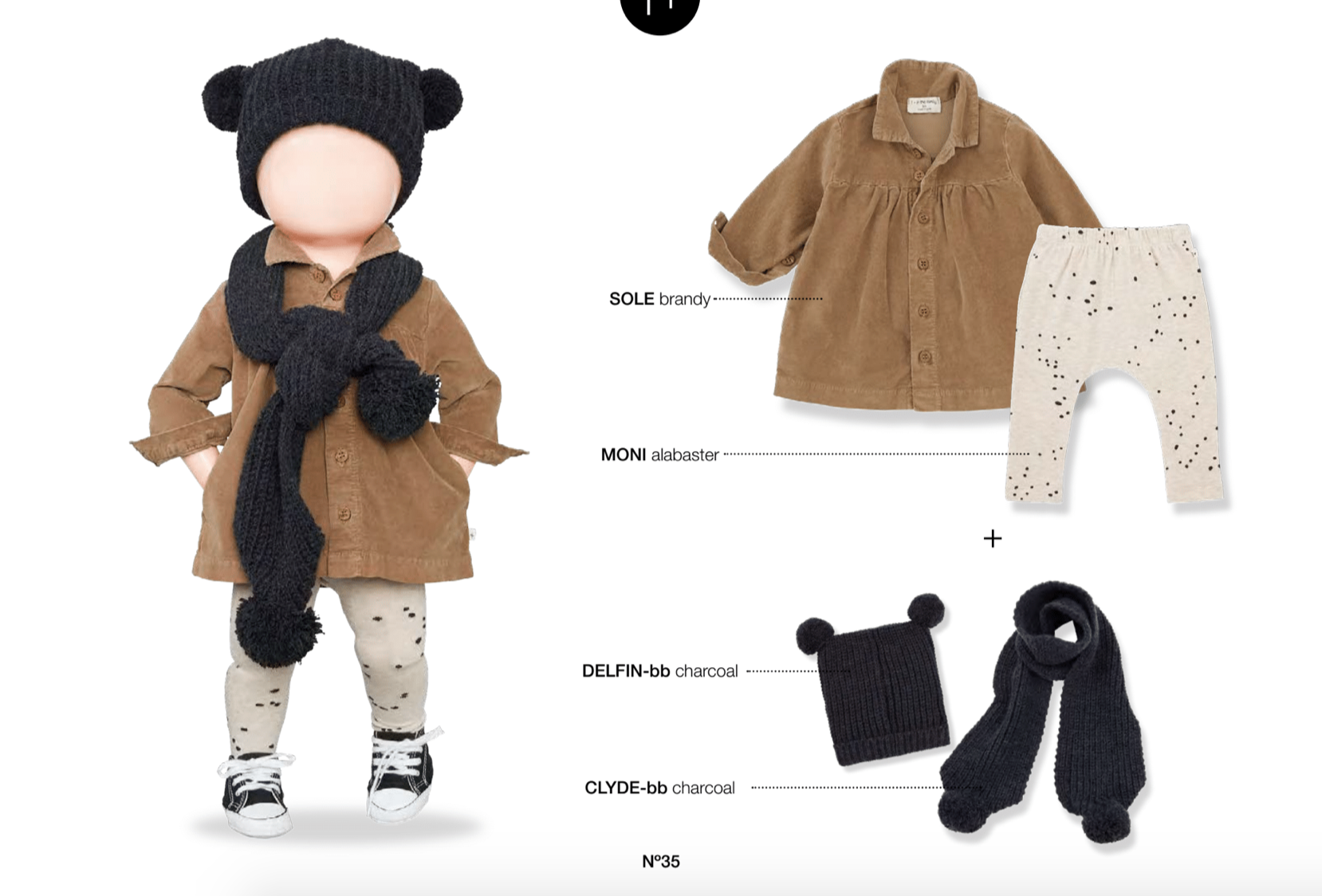 1+ IN THE FAMILY - Delfin（Charcoal）