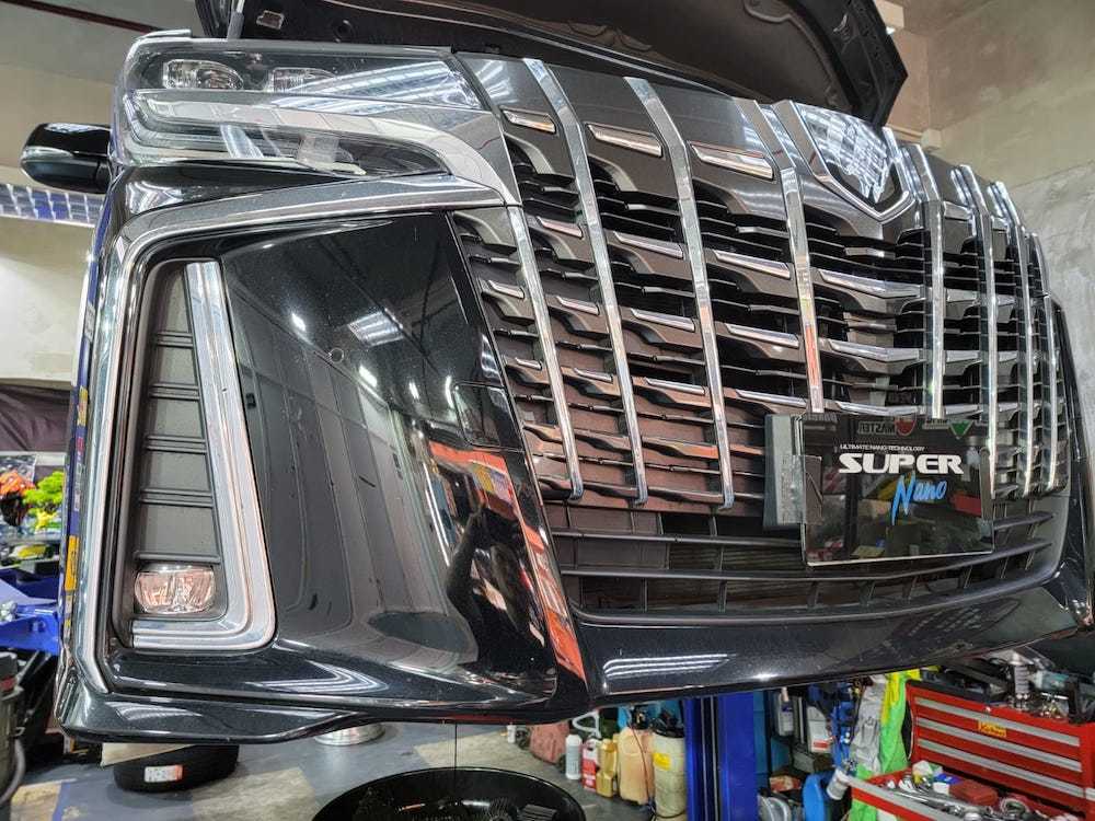 黑色豐田 Toyota alphard super nano 引擎修復 換油套餐 火炭 浚車汽車 service package oil change