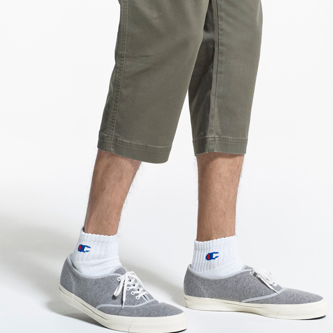 日版 Champion 細Logo男裝短襪（3對裝)