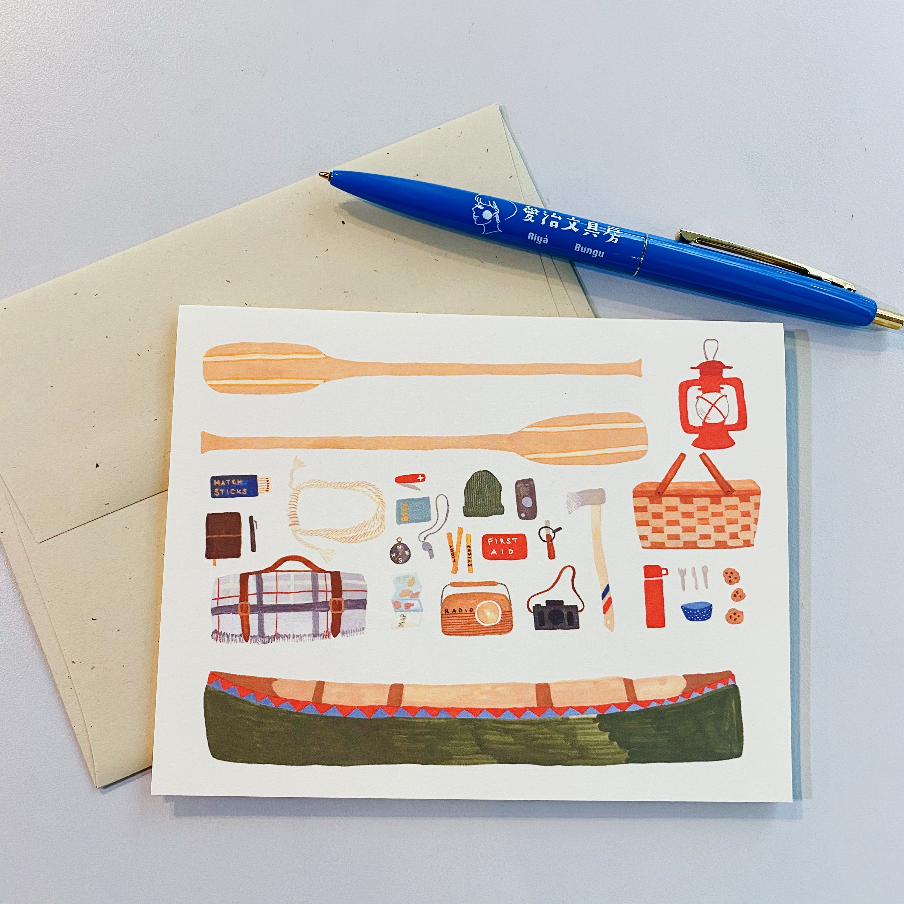 河邊露營 旅行必需品 賀卡 SMALL ADVENTURE