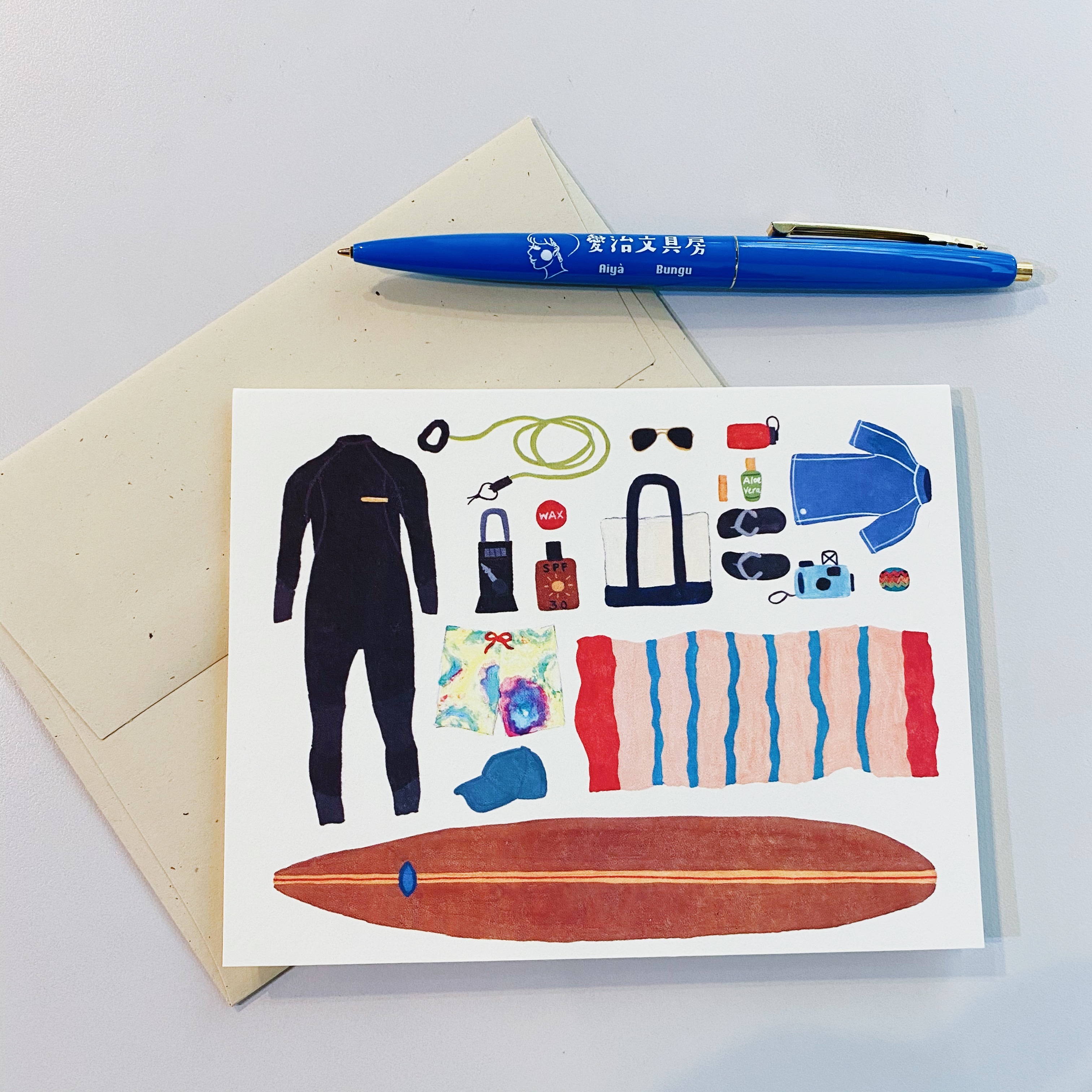 海邊衝浪 旅行必需品 賀卡 SMALL ADVENTURE