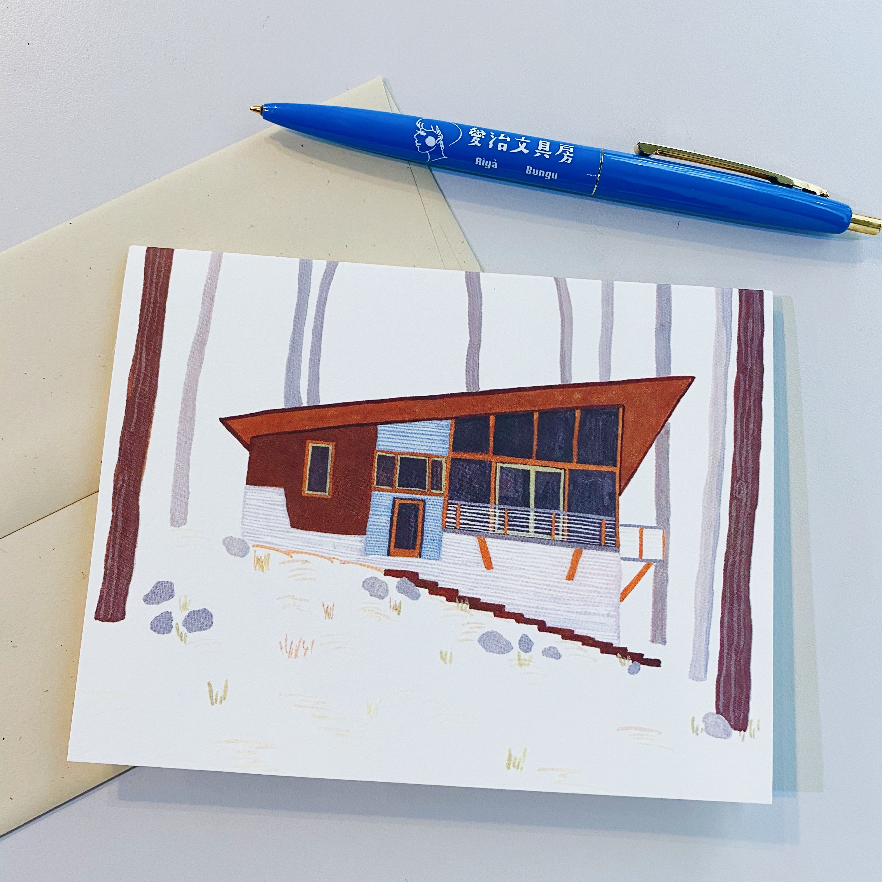 山坡小屋 度假小屋 賀卡 SMALL ADVENTURE