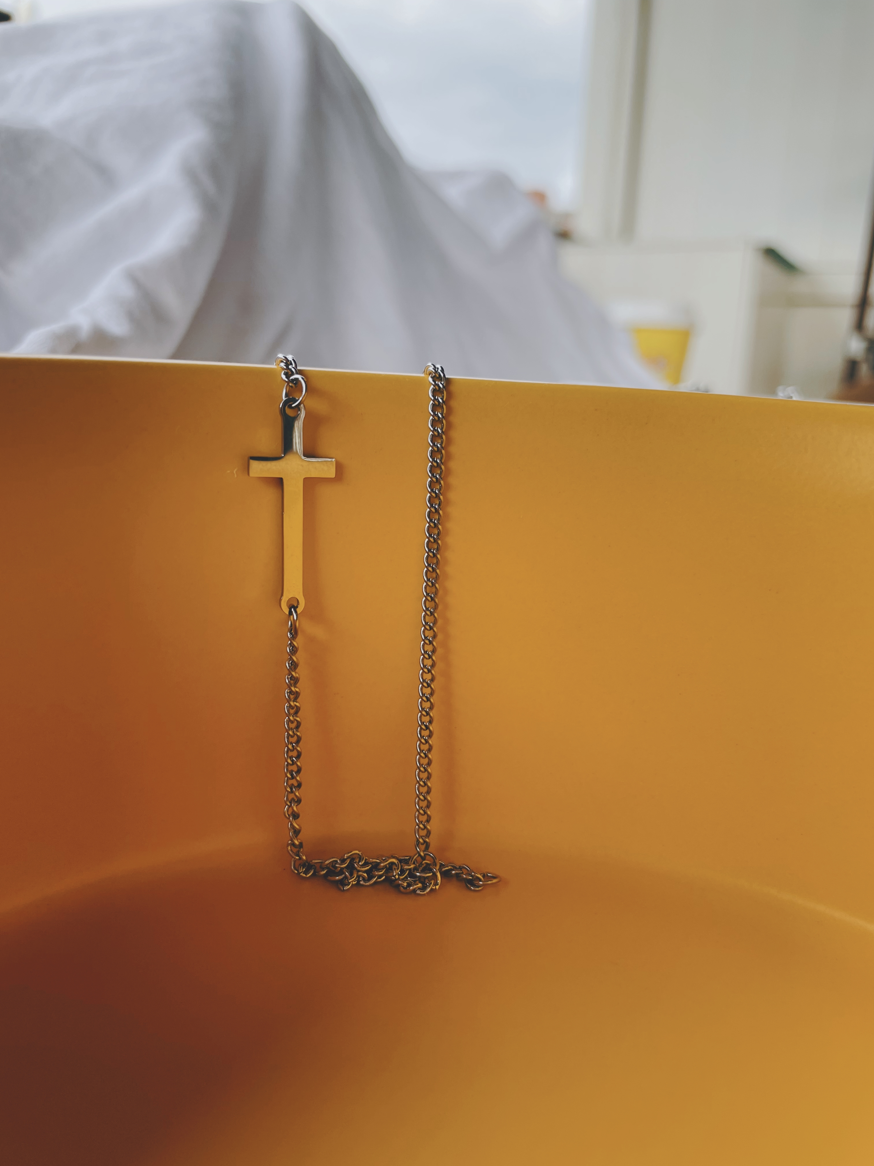 #現貨 (ACCB504) 鋼手鍊 雙層十字架