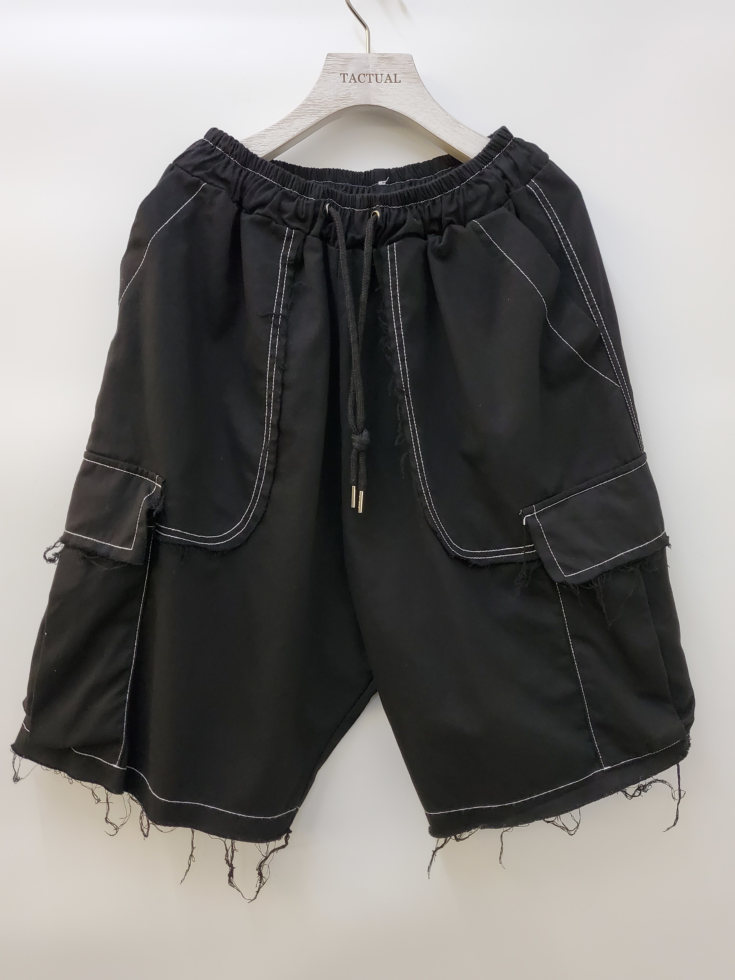 闊身明線休閒短褲 P1092