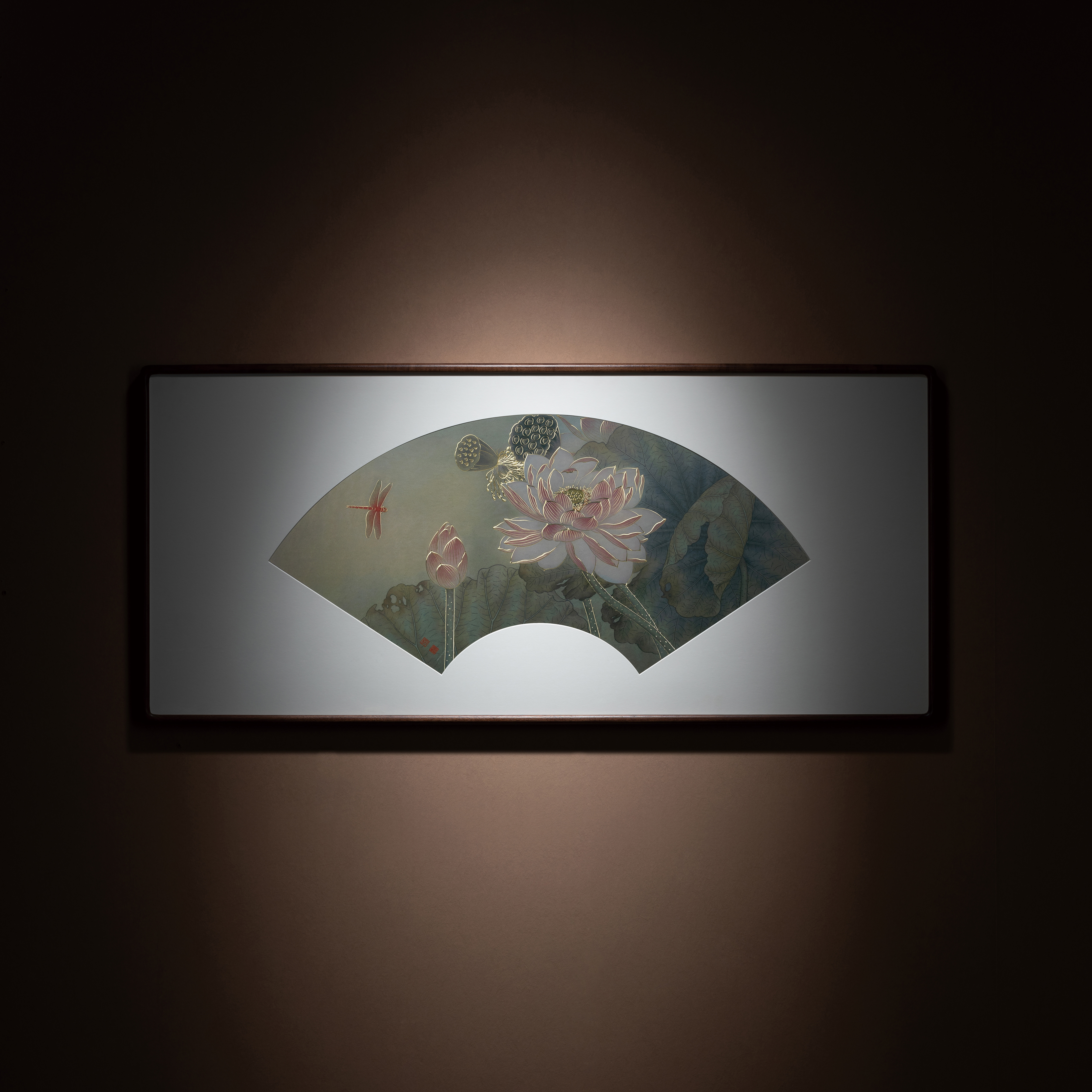 荷香蜓來舞(銅雕畫)◇已停產◇