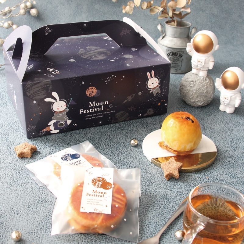 食品提盒(大)-中秋 兔兔星球 10入/包 【3A22-221002】