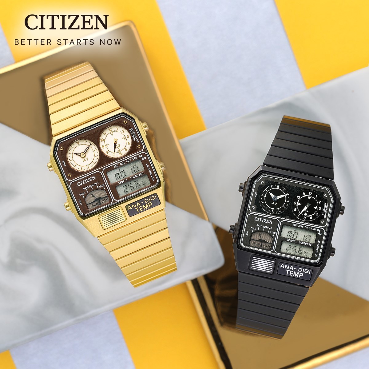 CitizenANA-DIGI TEMP,JG2103-72X,citizen 電子錶