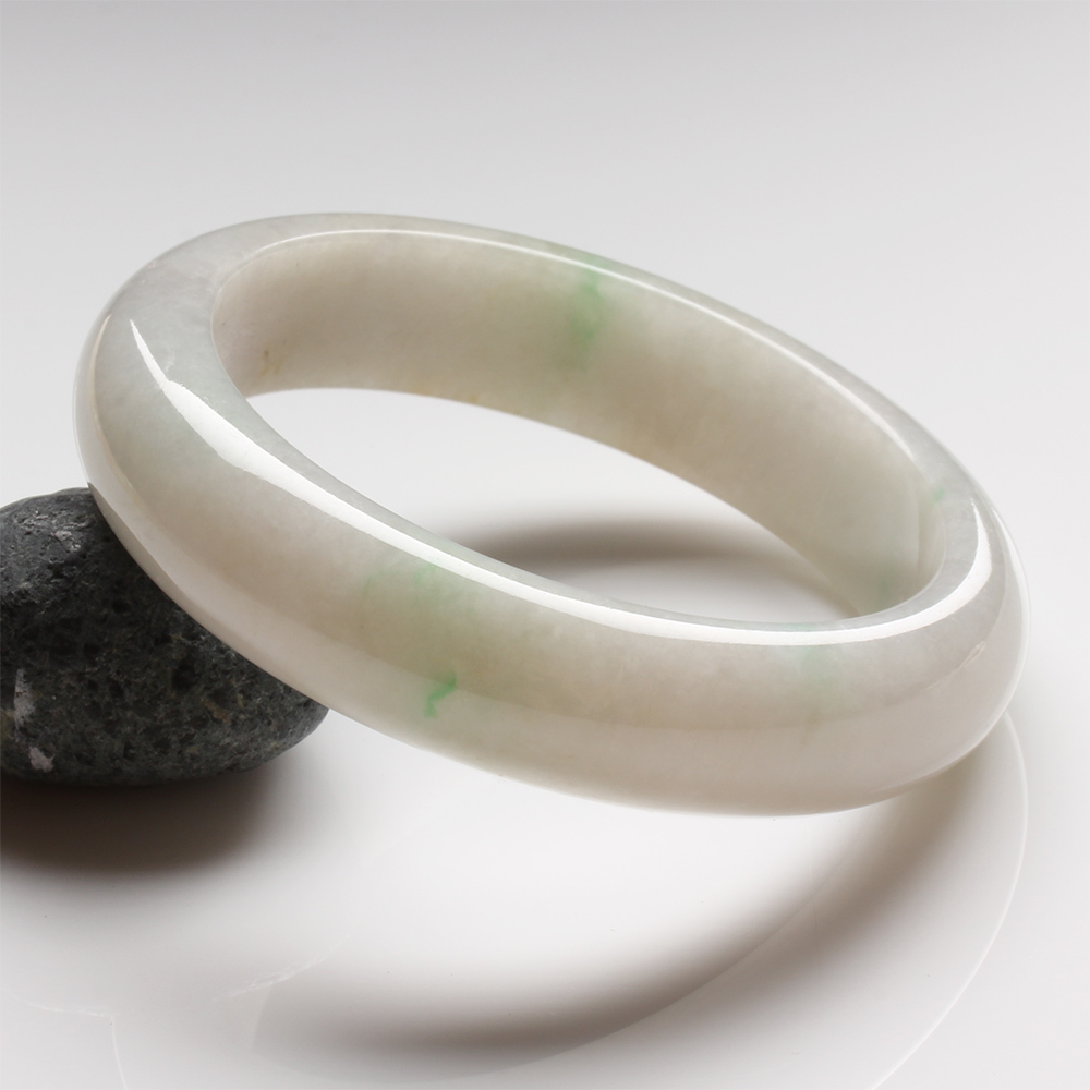 【雅紅珠寶】天然黃翡綠翠冰糯種翡翠手鐲-#18-溫柔可人-B0093