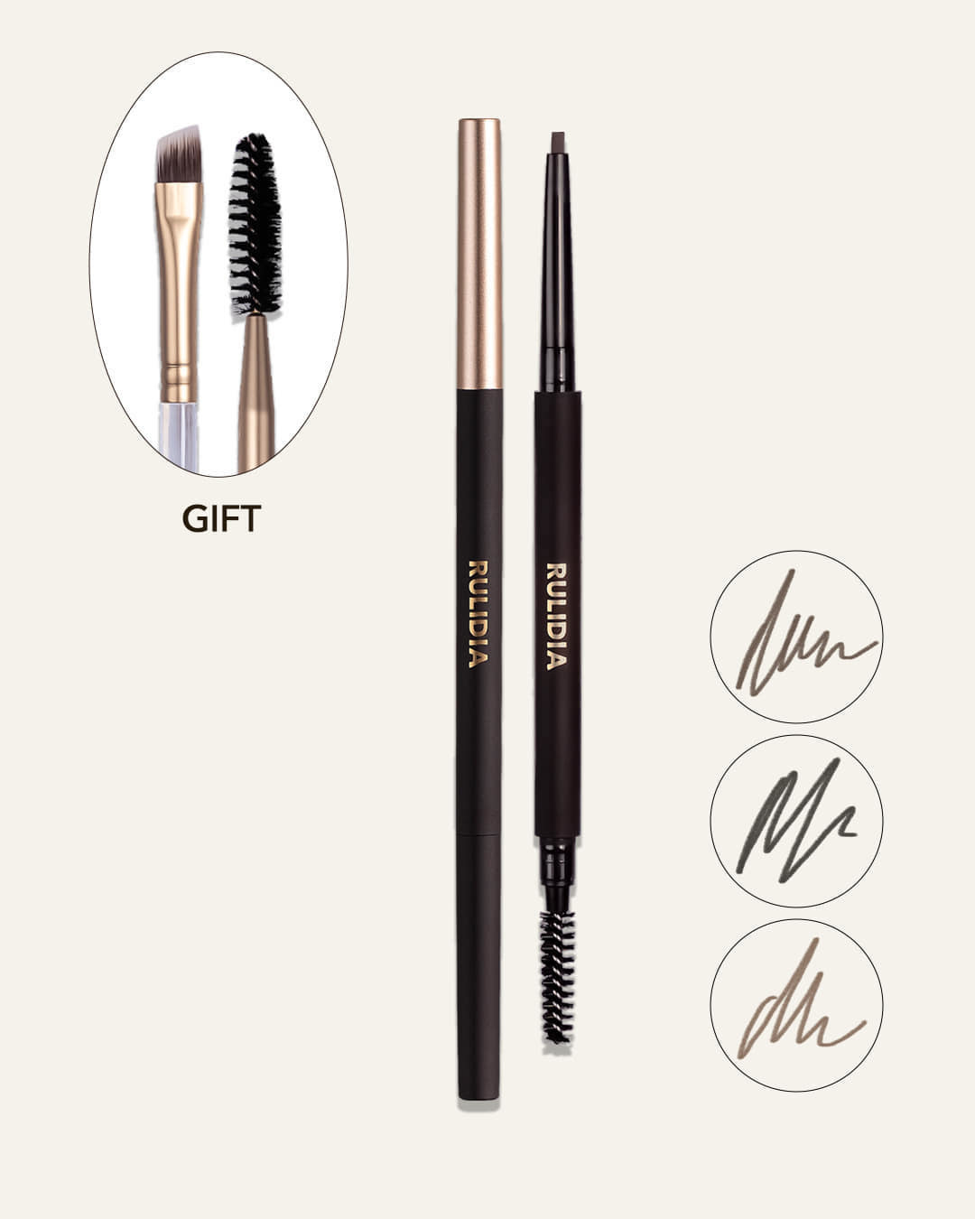 RULIDIA Easy Detail Brow (with Brush Gift)