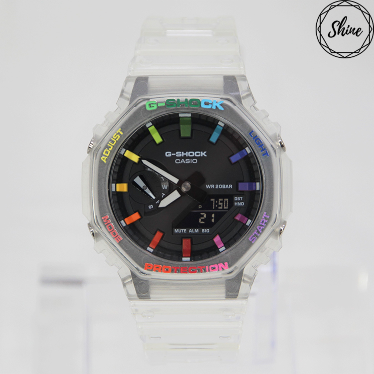 GA-2100SKE-7A 客製彩虹手錶