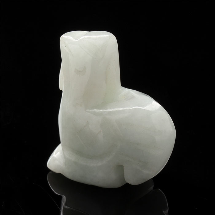 【雅紅珠寶】天然翡翠玉項鍊-十二生肖-雞-搶得先機-A0004