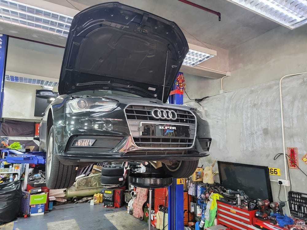 black Audi 黑色奧迪 A5 Quattro juns car and audio 浚車汽車音響精品電池 super nano 香港 hong kong