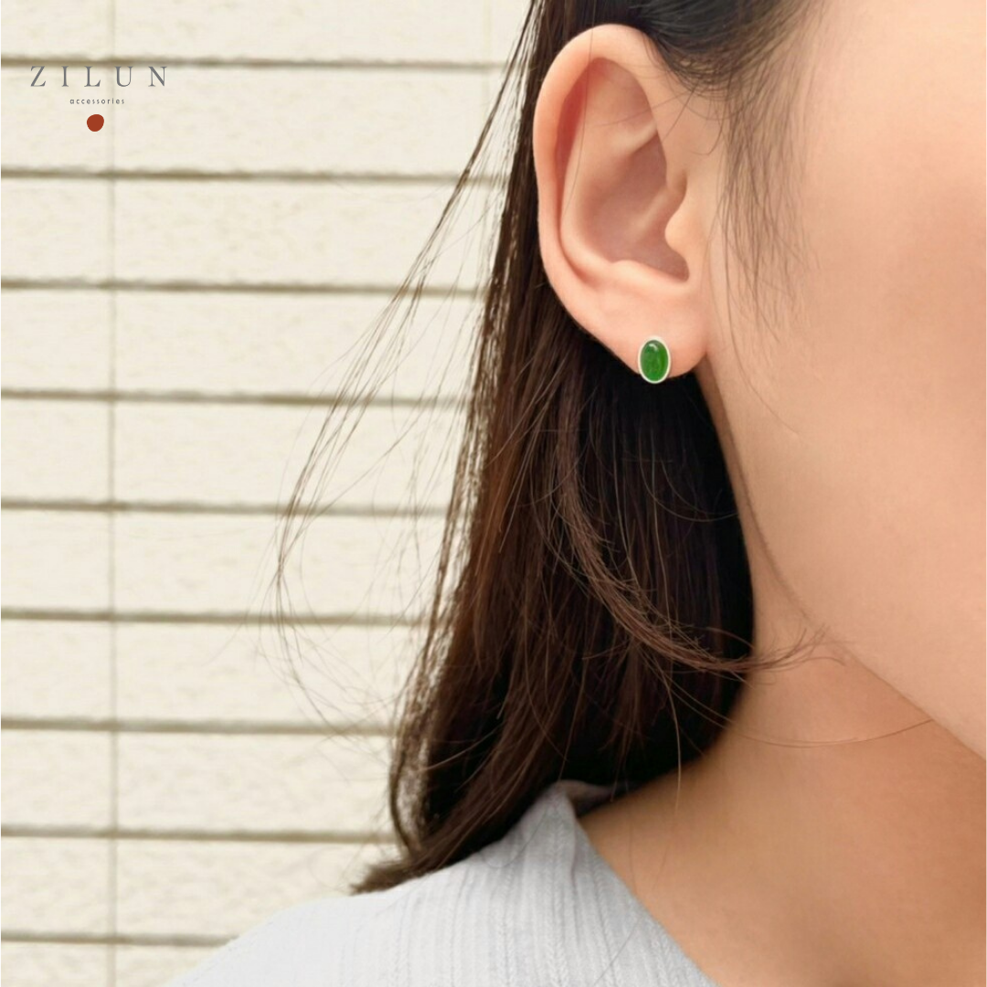 ｜清新｜彩虹糖 • 薄荷綠 • 耳針耳夾 • 925silver • 純銀耳飾