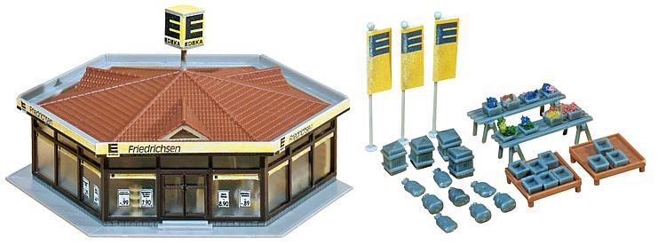 Faller 232205 N規 Edeka Local mini market 埃德卡當地的小市場