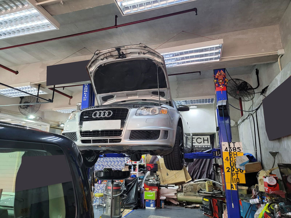 gray 灰色奧迪 Audi A4 Quattro 2.0 juns car and audio 浚車汽車音響精品電池 super nano 香港 hong kong