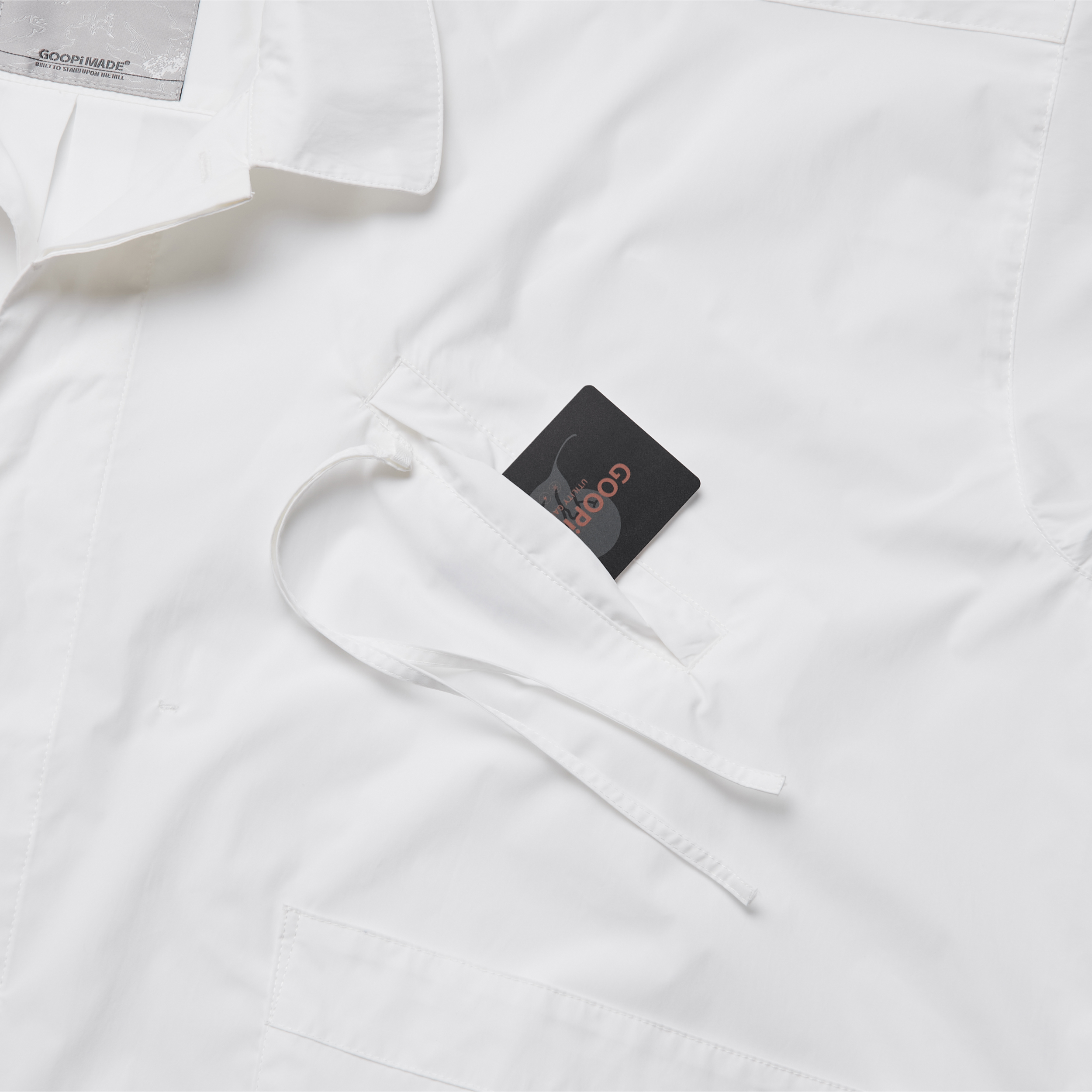 GNV-01” Soft Box Oversized Shirt - White