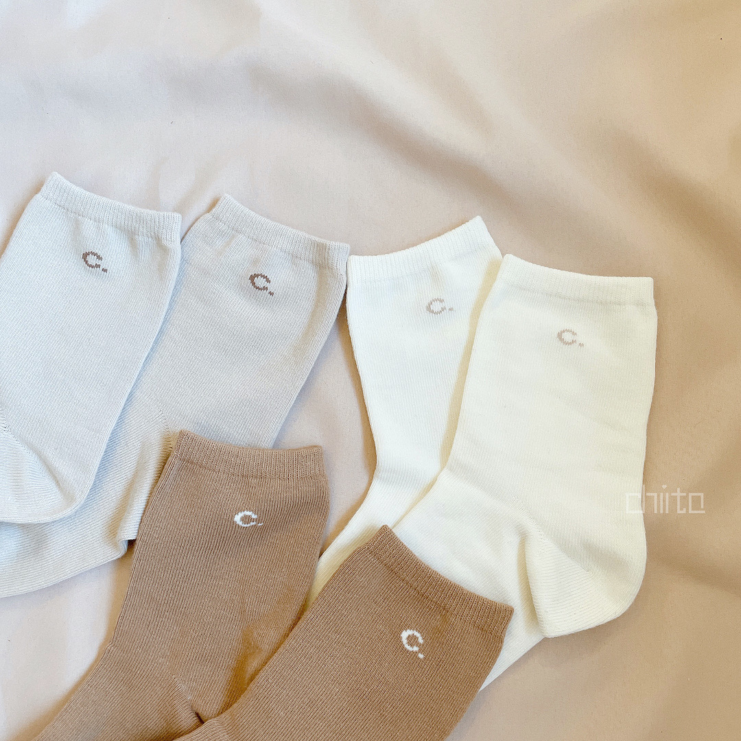 小C.奶茶系短襪組 3雙入