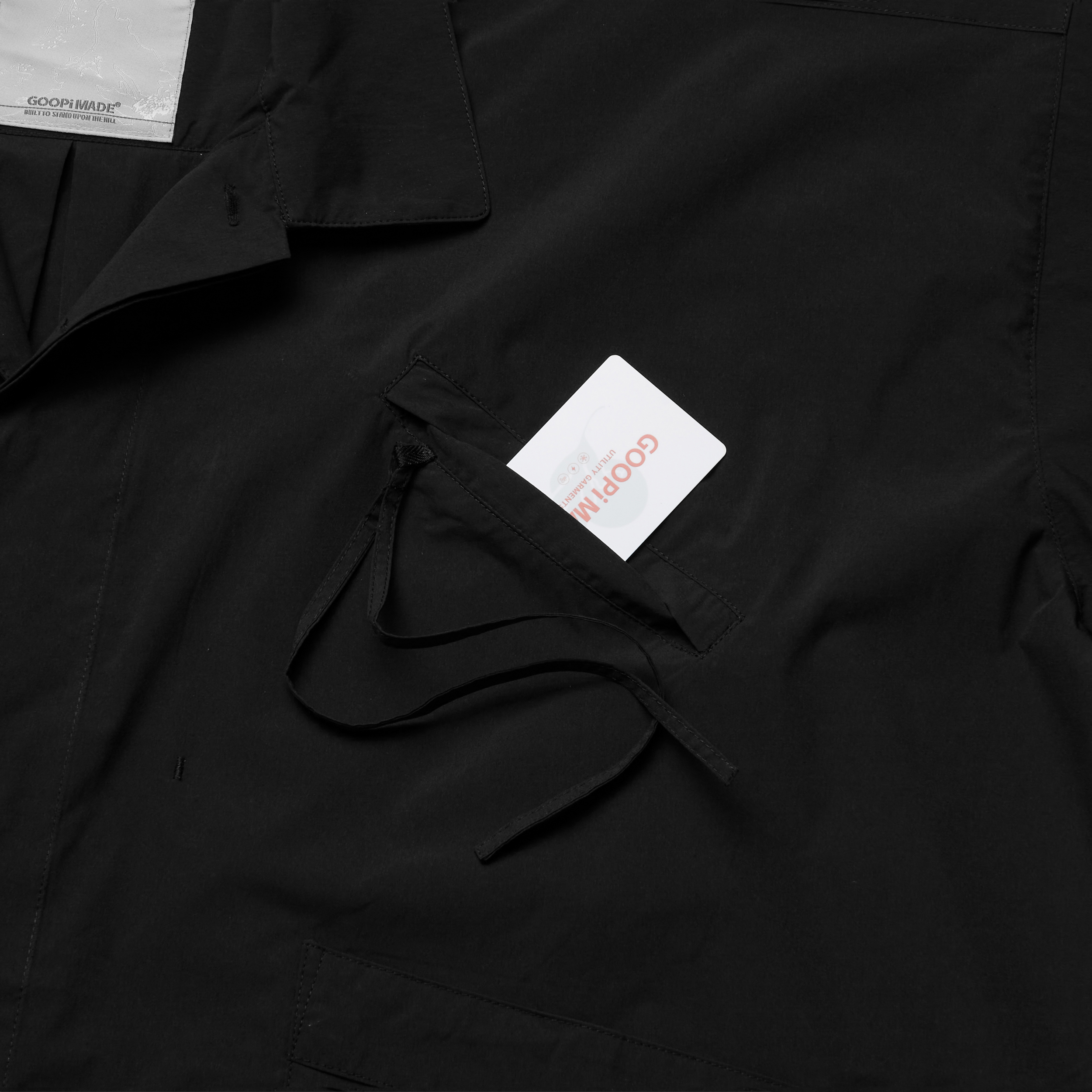 GNV-01” Soft Box Oversized Shirt - Black