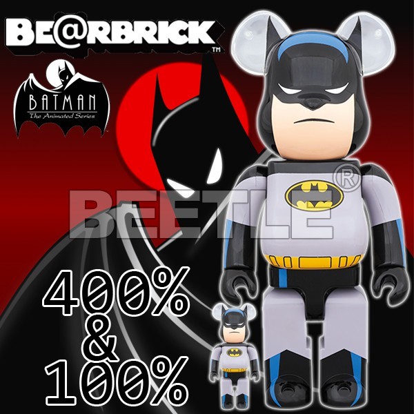 BEETLE BE@RBRICK 蝙蝠俠BATMAN 漫畫版BEARBRICK 庫柏力克熊100 400