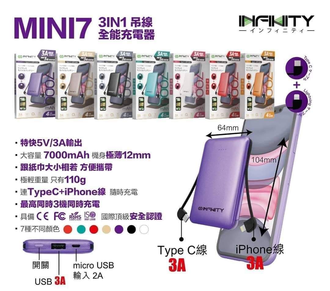 Infinity Mini7快充充電器