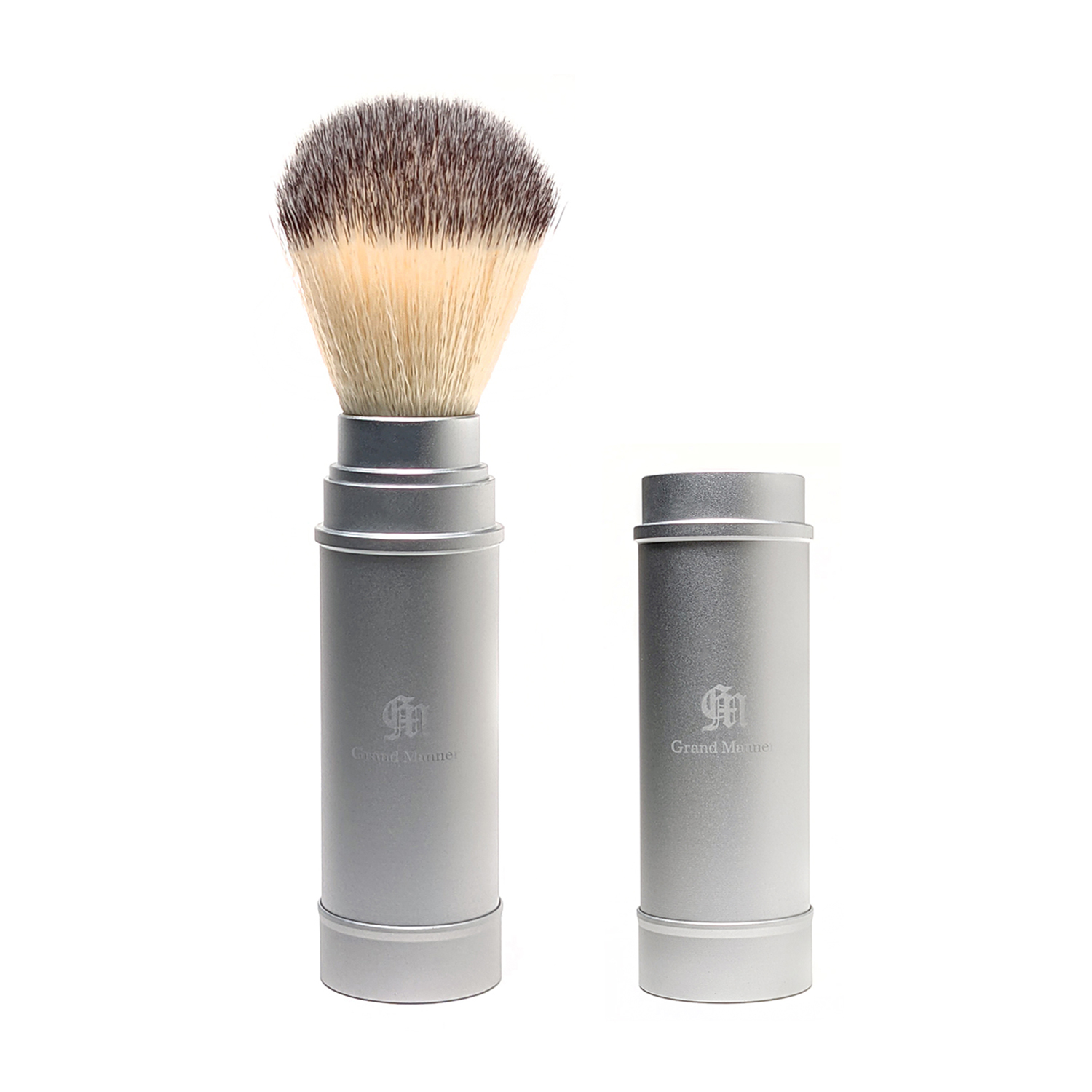 英國 Grand Manner 旅行收納 刮鬍刷 / 刮鬍泡刷（銀）