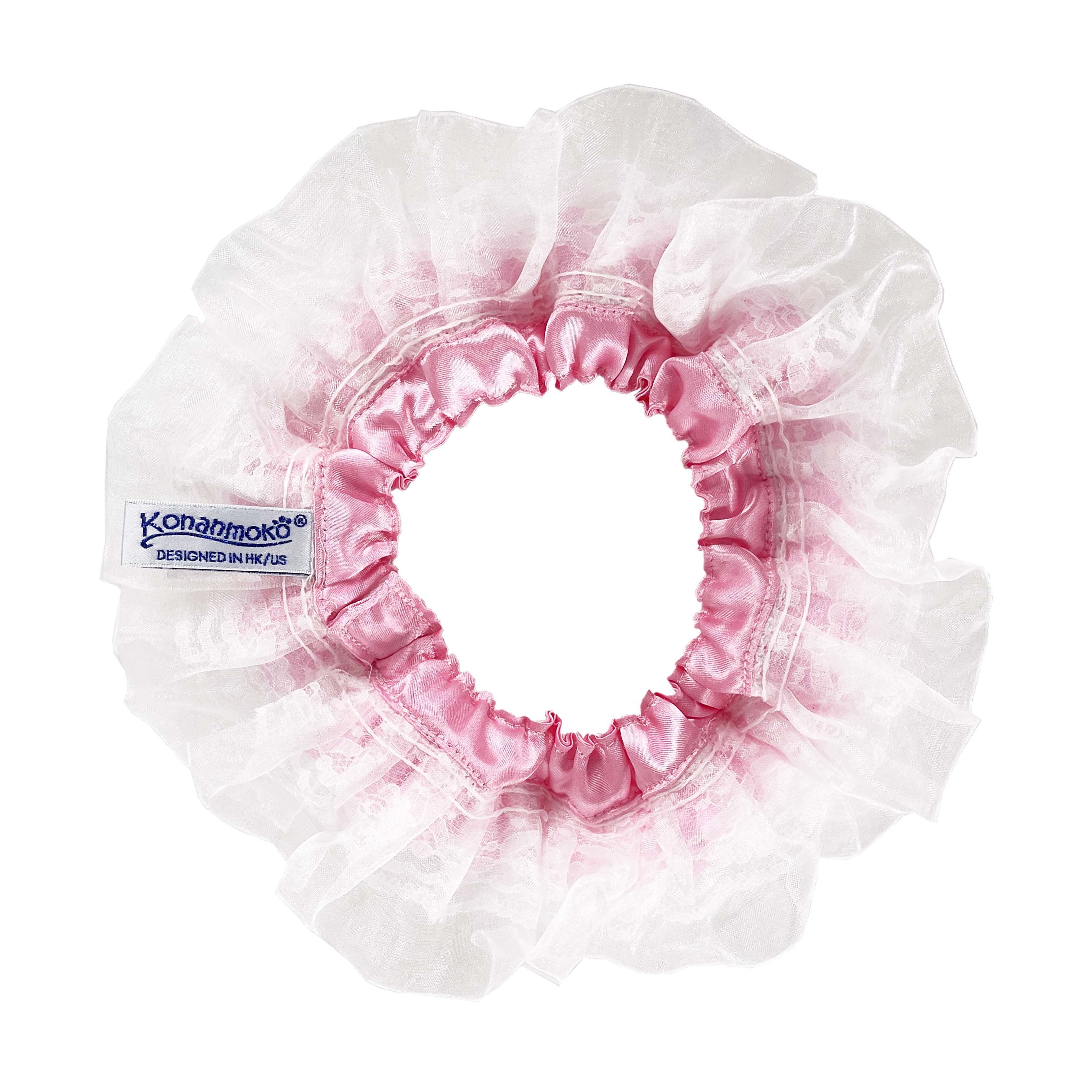 *Wholesale Only* Pearl with Pink Lace Collar