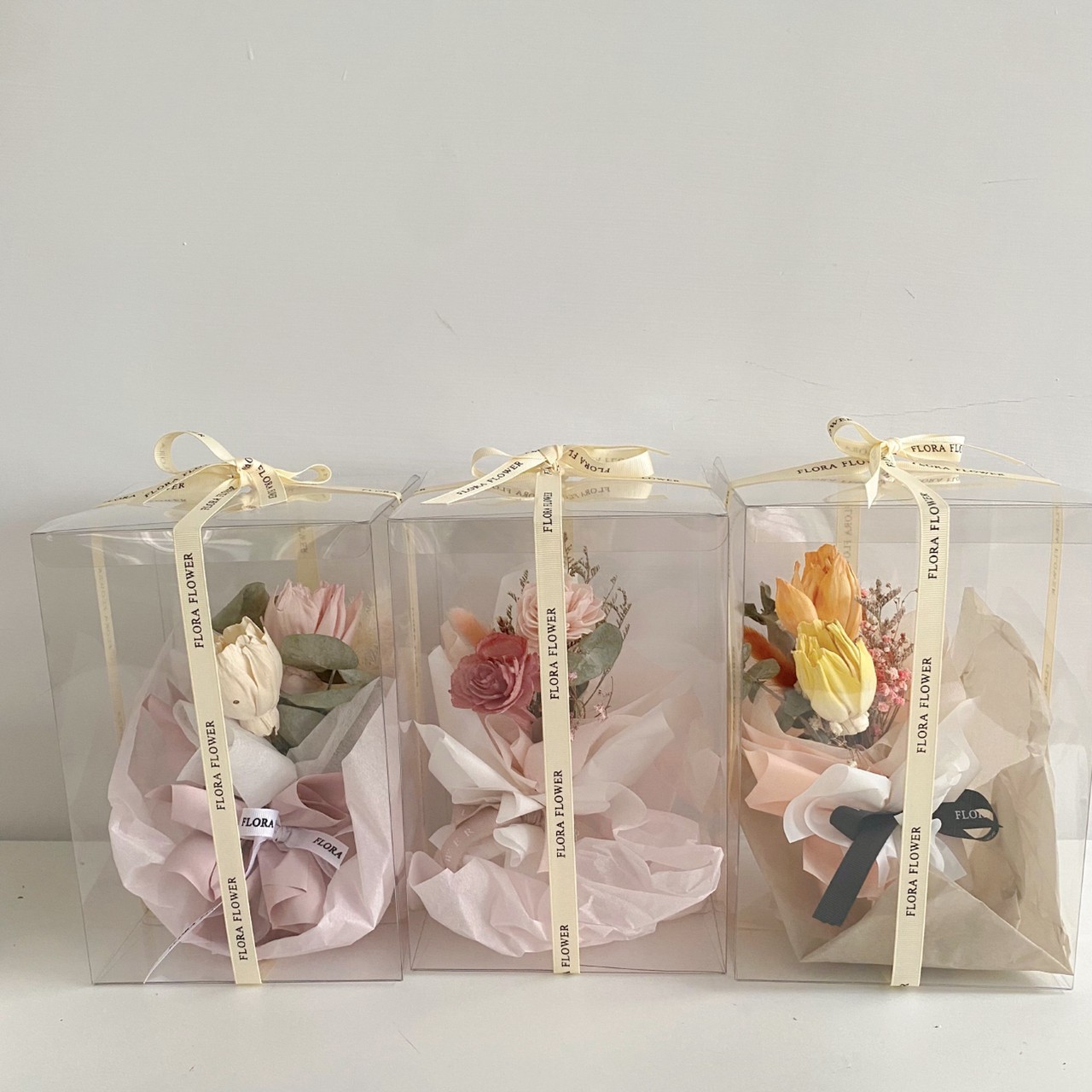 小巧胖丁花束- 暖色系列