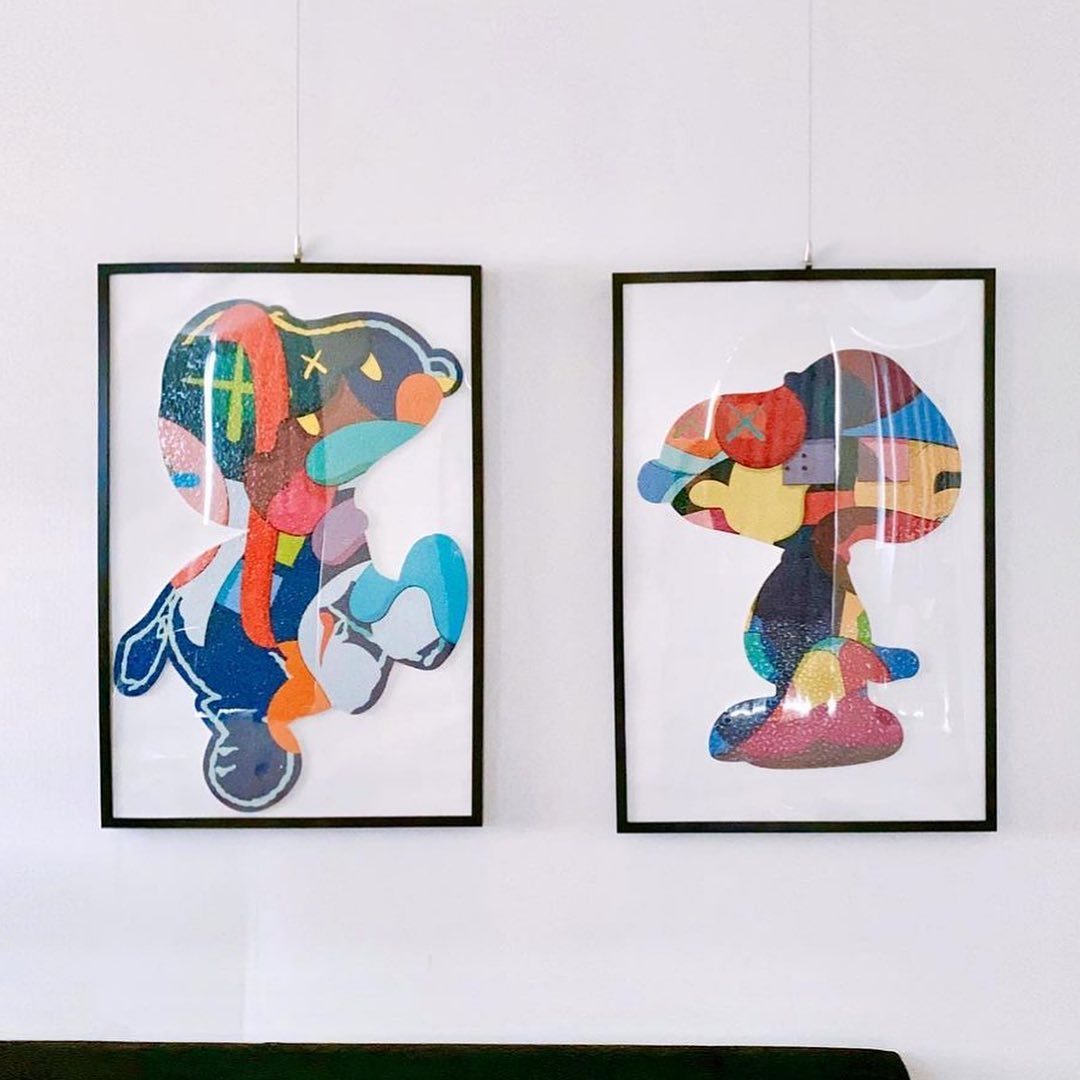 【APAIR】現貨 KAWS Jigsaw snoopy Puzzle KAWS聯名史努比潮流拼圖1000片 2款（站立/跑步）