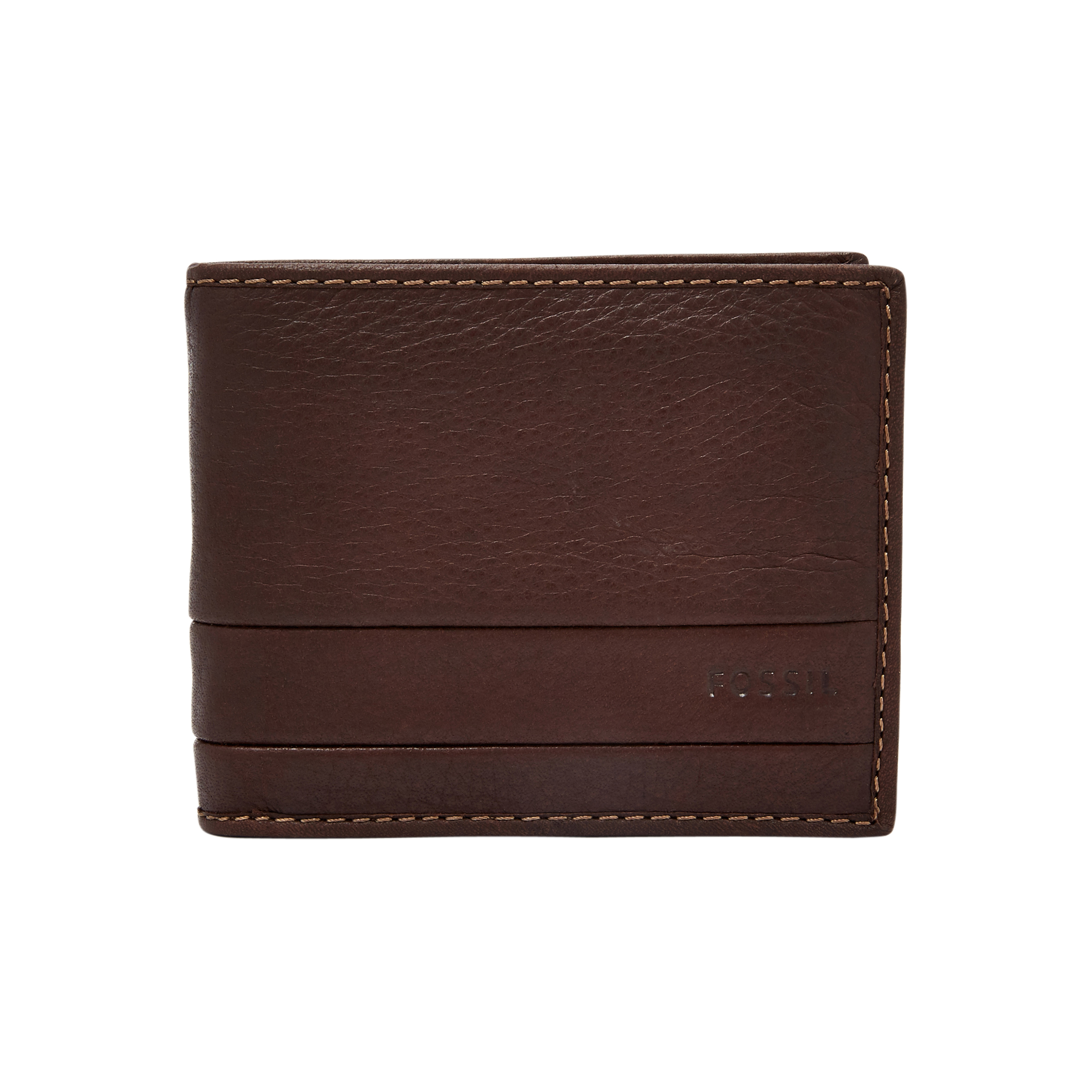 Lufkin 柔軟多卡兩折皮夾-棕色 SML1390201