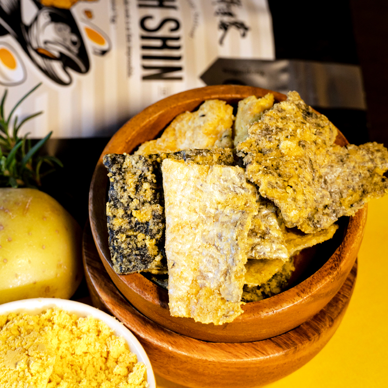 【海濤客】鹹蛋黃魚皮