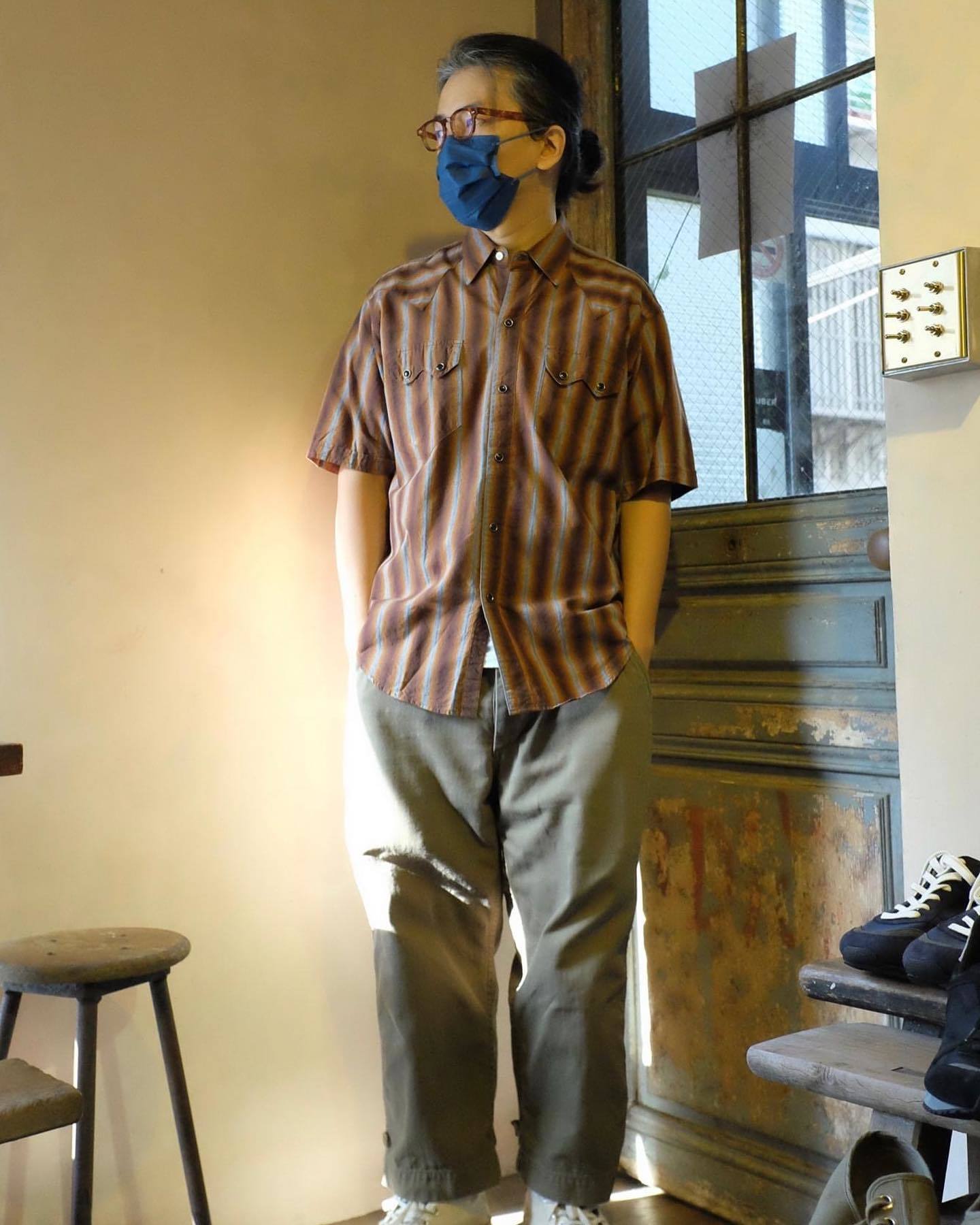 SUGAR CANE SUMMER Western Shirt / Light Brown