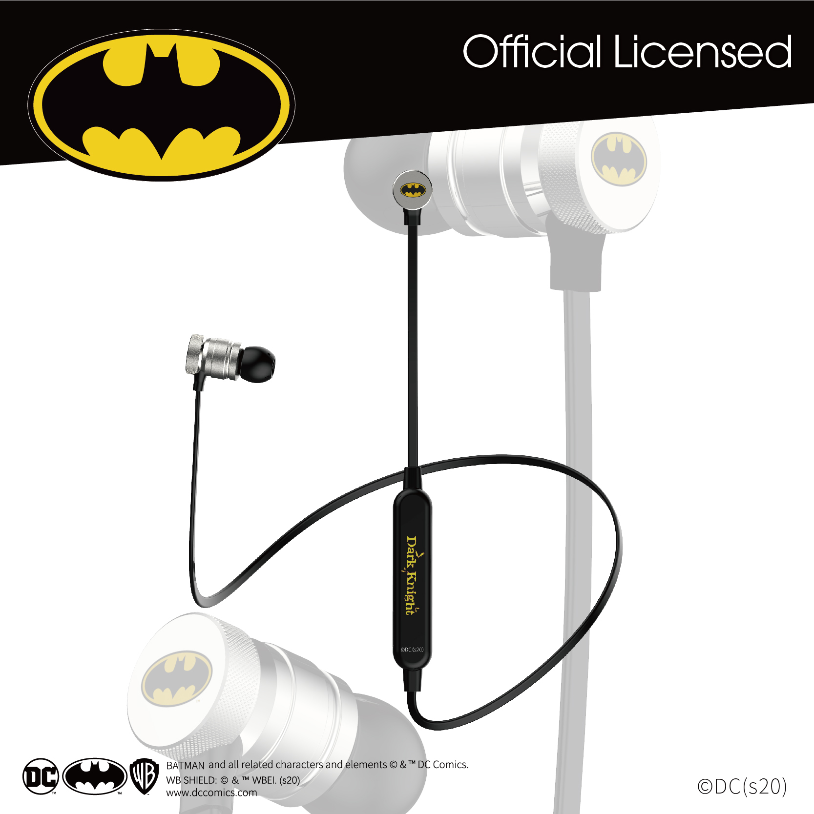 A&S 200SE Wireless Bluetooth In-Ear Headphones - Batman