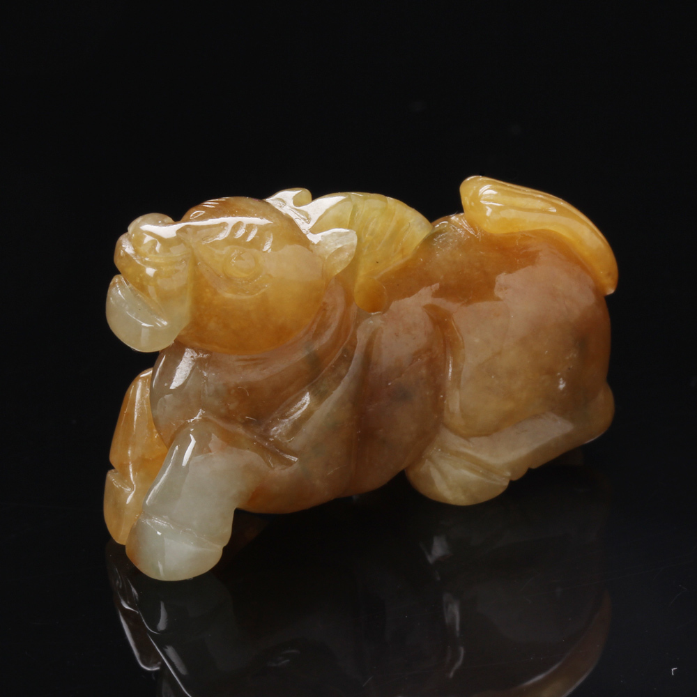 【雅紅珠寶】天然紅翡翠項鍊玉墜子-十二生肖-馬-一馬當先-A0060