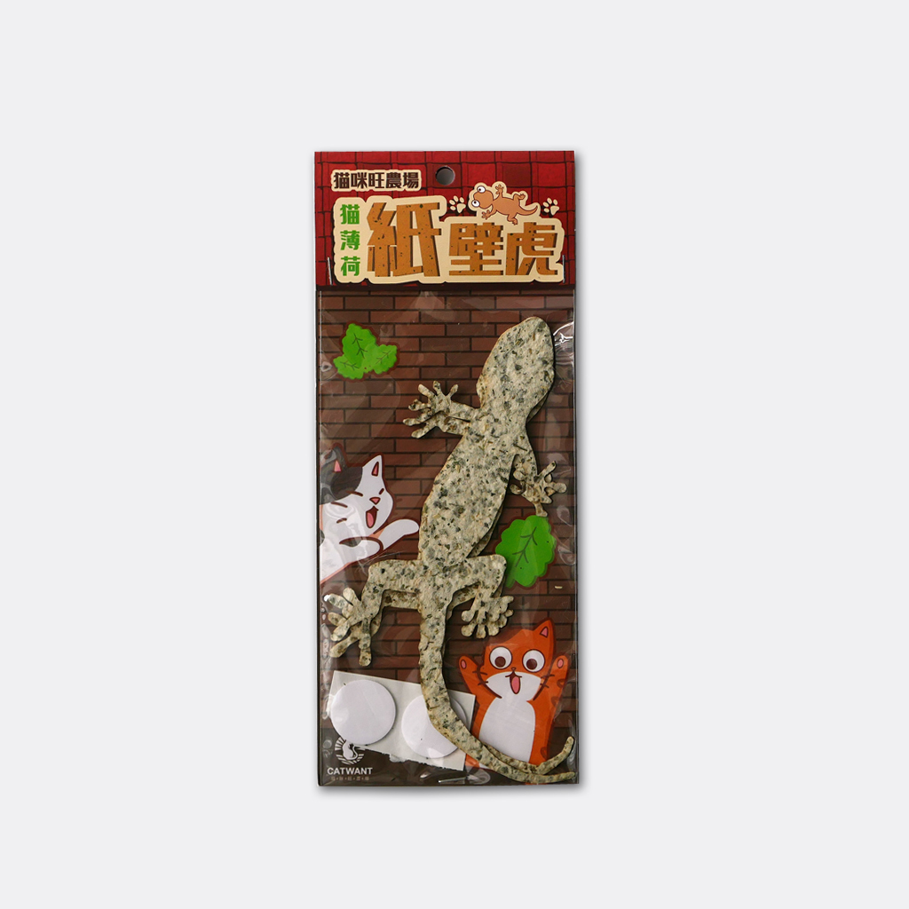 貓薄荷紙壁虎(2入-附不粘膠)