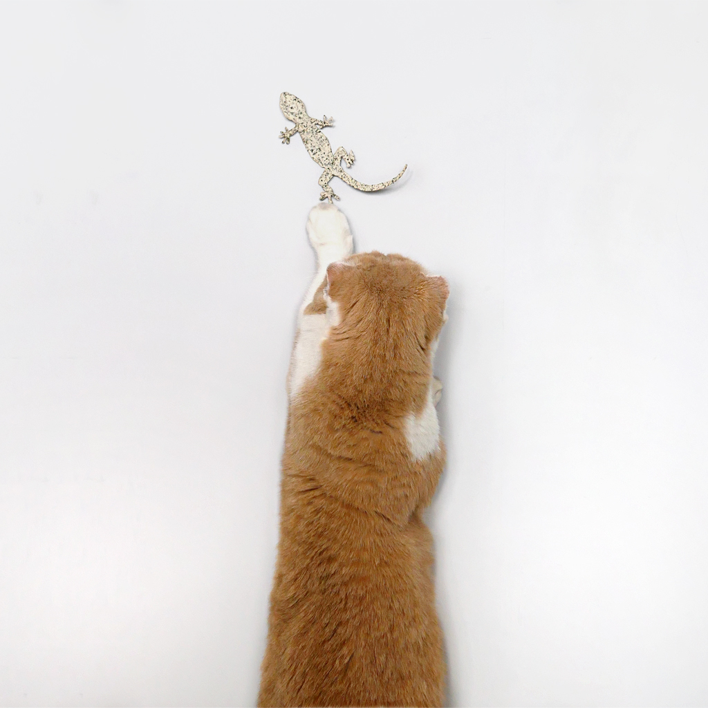 貓薄荷紙壁虎(2入-附不粘膠)