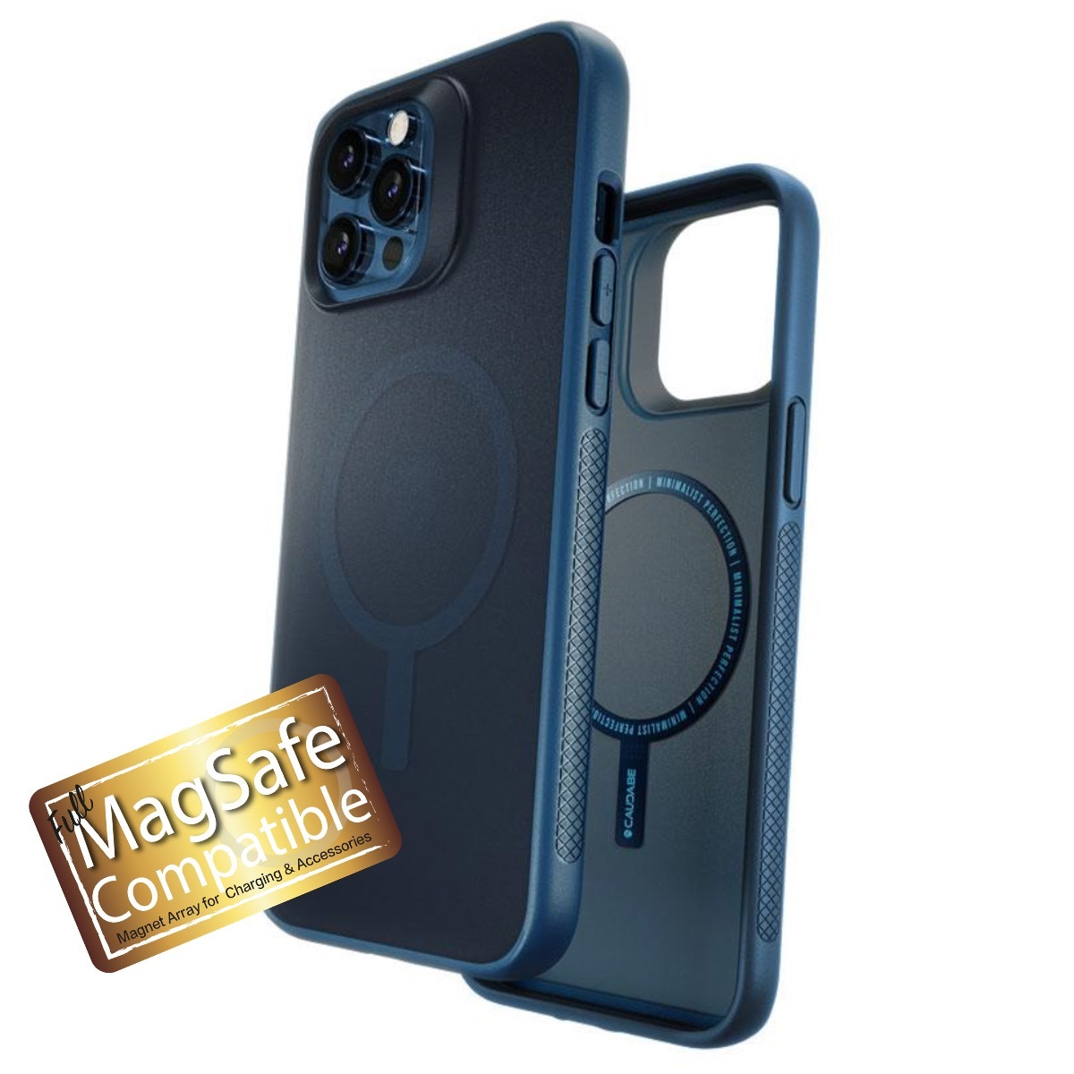 iPhone 12 Pro Max 美國 Caudabe Synthesis MagSafe 海洋藍 超防撞手機殼 (香港行貨)