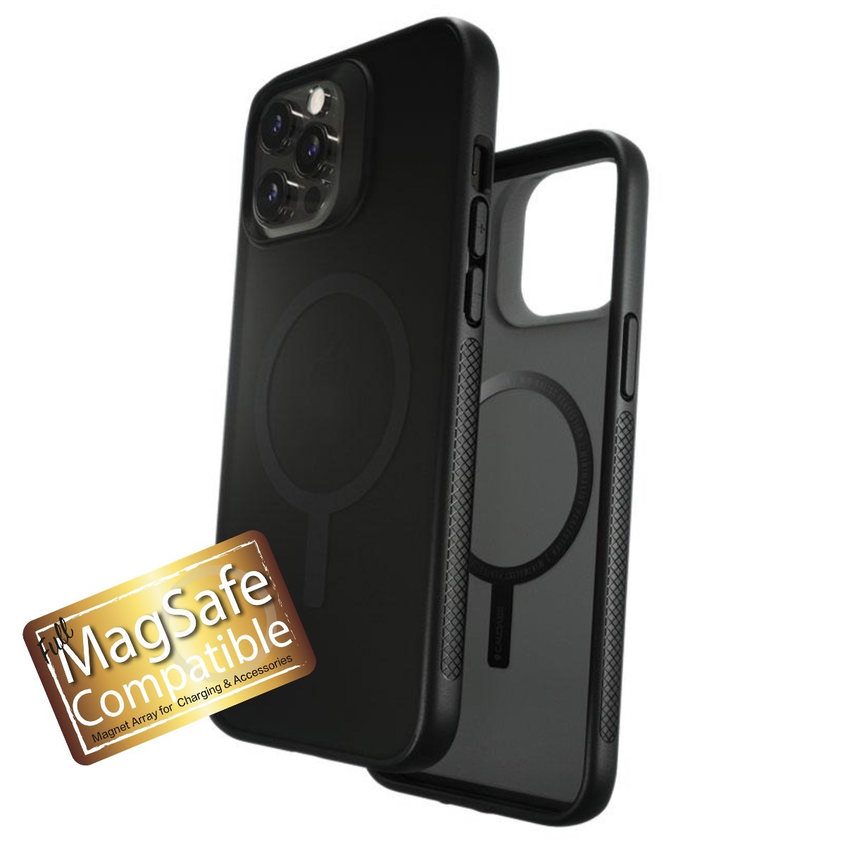 iPhone 12 Pro Max 美國 Caudabe Synthesis MagSafe 透黑  超防撞手機殼 (香港行貨)