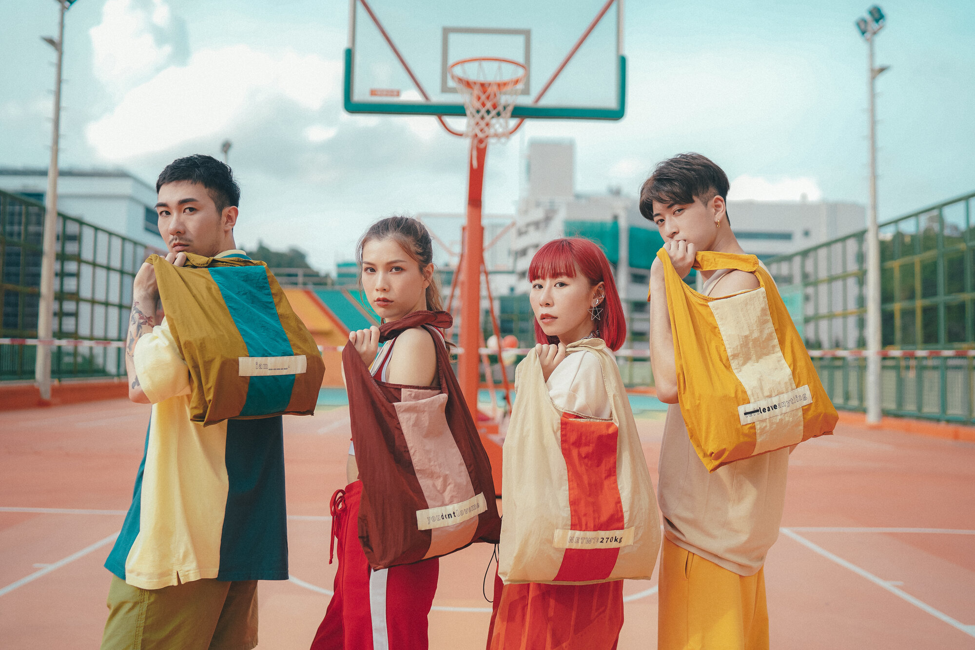 【Just Like Us】偶包套裝一套4色  (可摺疊環保購物袋)