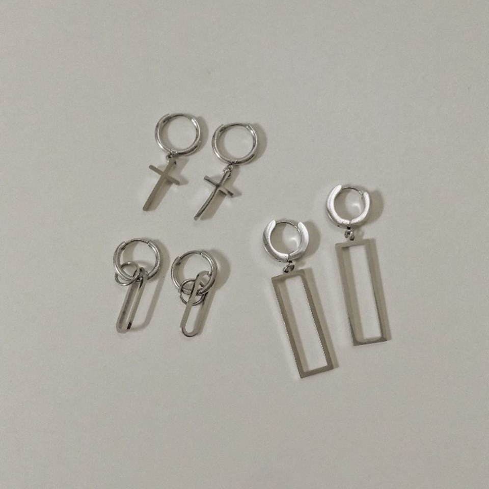 #現貨 #正韓飾品 (ACCE102) 鋼耳環 個性易扣式耳環