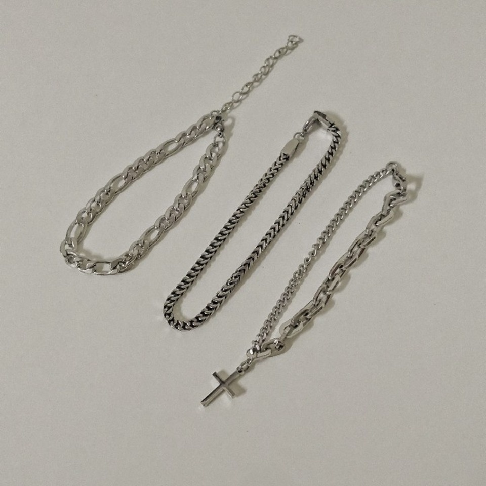 #現貨 #正韓飾品 (ACCB101) 鋼手鍊 個性百搭鍊條手鍊