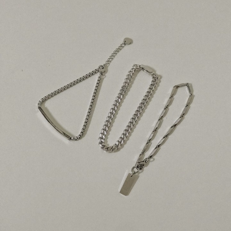 #現貨 #正韓飾品 (ACCB101) 鋼手鍊 個性百搭鍊條手鍊