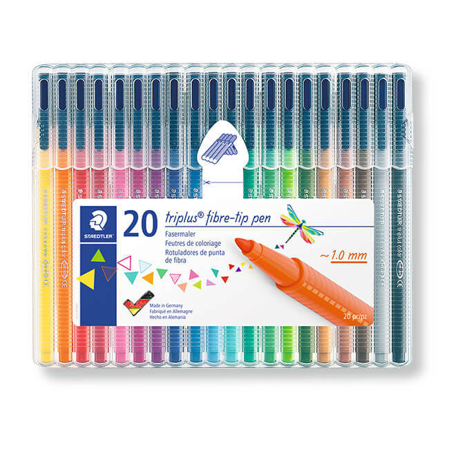 【STAEDTLER 施德樓】Triplus三角舒寫彩繪筆20色組 MS323 SB20